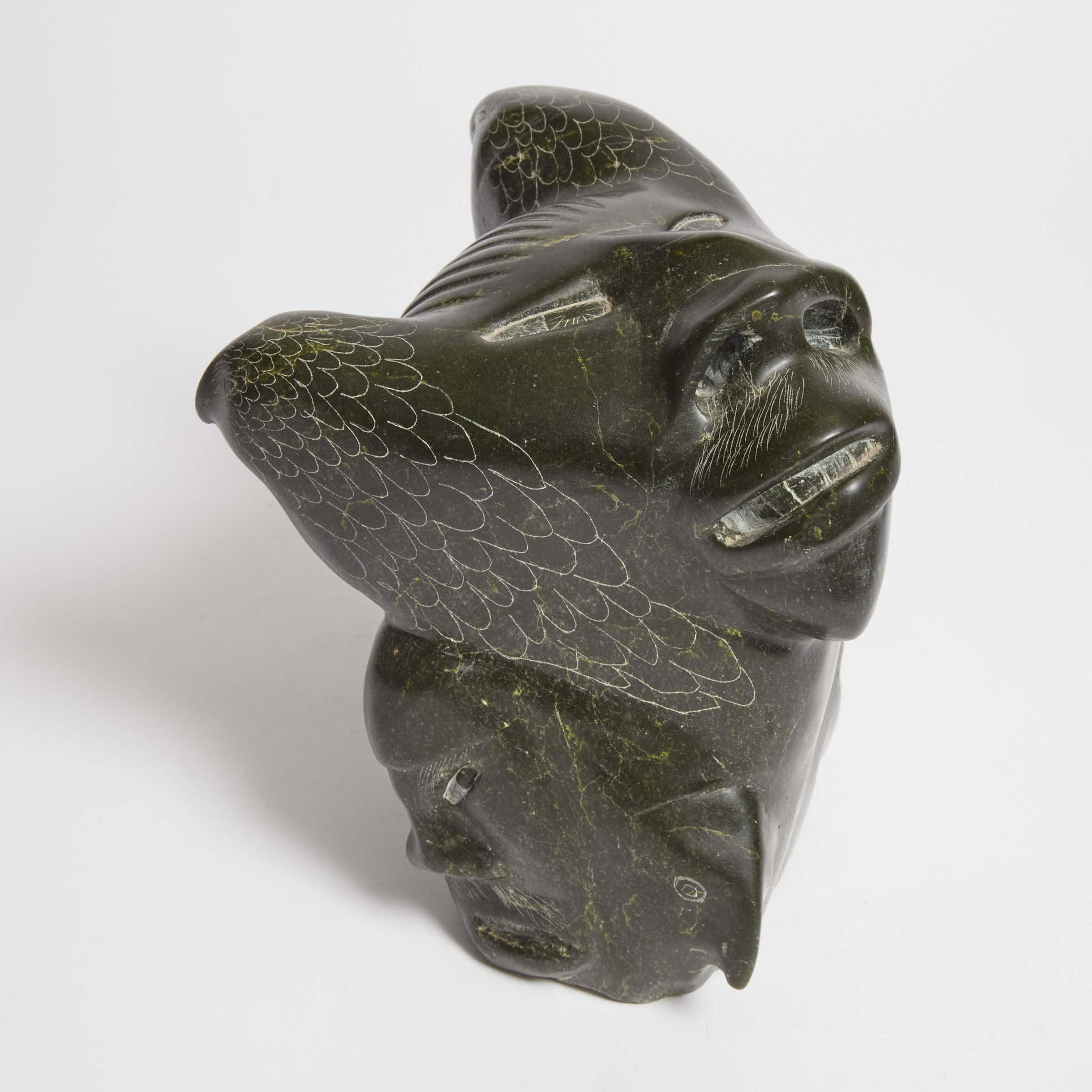 Samwillie Iqaluq (1925-1993) - Bird Men Transformation