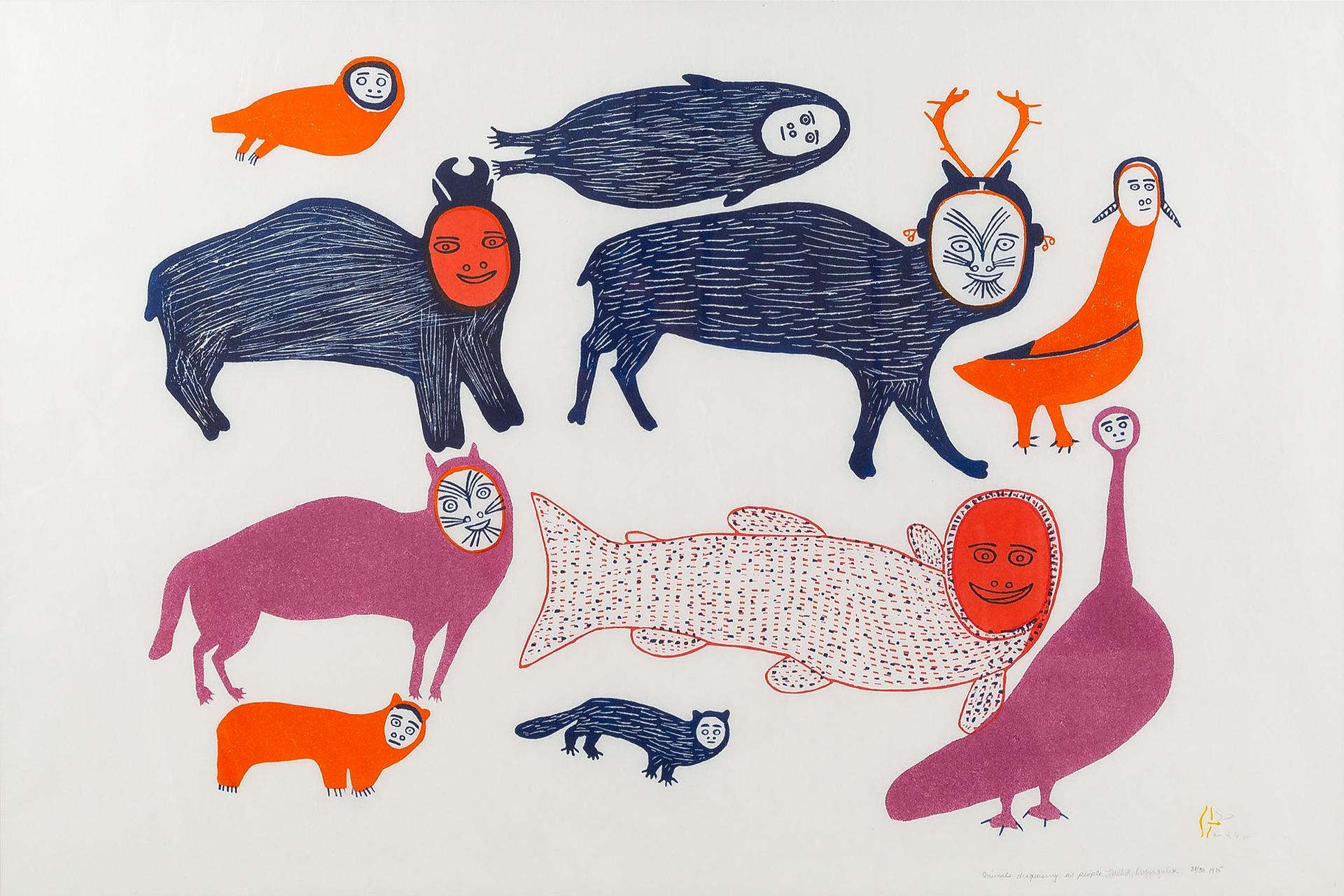 Marion Tuu'luq (1910-2002) - Animals Disguising As Humans