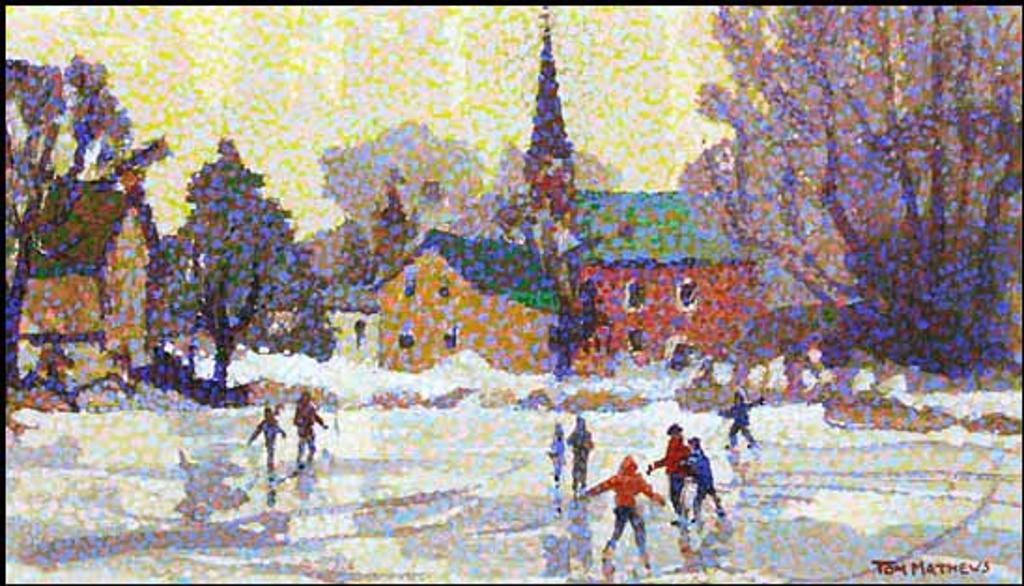 Tom Mathews (1920-2000) - The Skaters (00023/2013-T537)