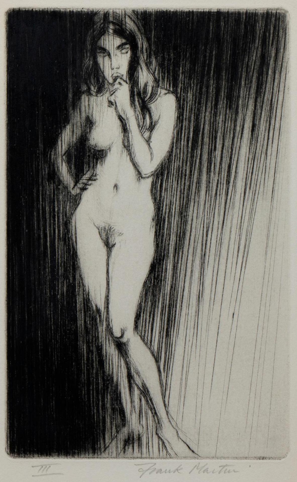Frank Martin (1921-2005) - Untitled - Standing Nude