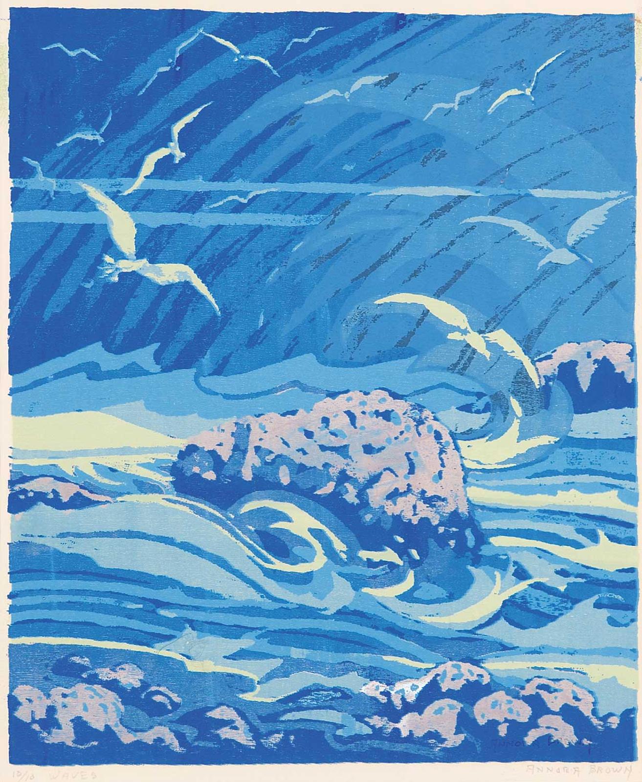 Annora Brown (1899-1987) - Waves  #10/10