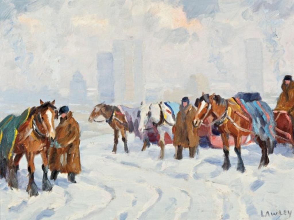 John Douglas Lawley (1906-1971) - Mount Royal Cab Stand