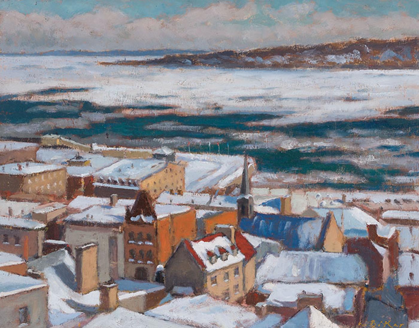 Antoine Bittar (1957) - Québec Rooftops #49