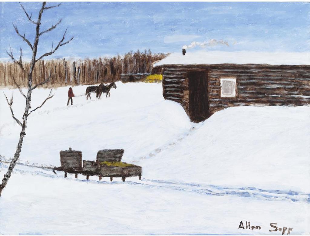 Allen Fredrick Sapp (1929-2015) - Putting Horses Away After Visitin’