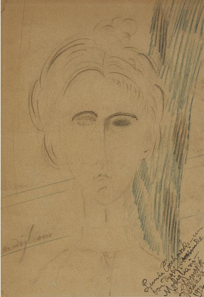 Amedeo Clemente Modigliani (1884-1920) - Lunia Czehowska (Czechowska), Circa 1916- 1920