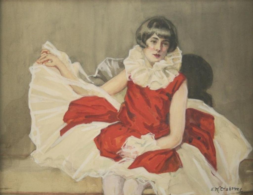 Elvira Crabtree - Portrait of Mabel, watercolour,