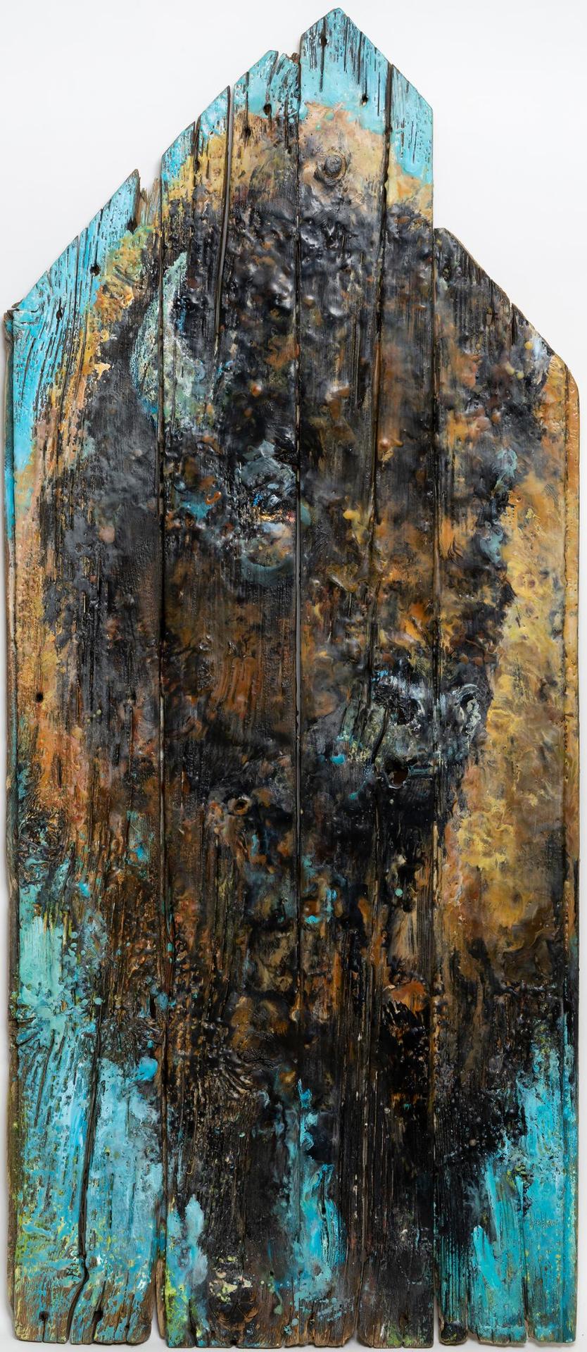 Kathy Bradshaw (1961) - Bison on Barnwood