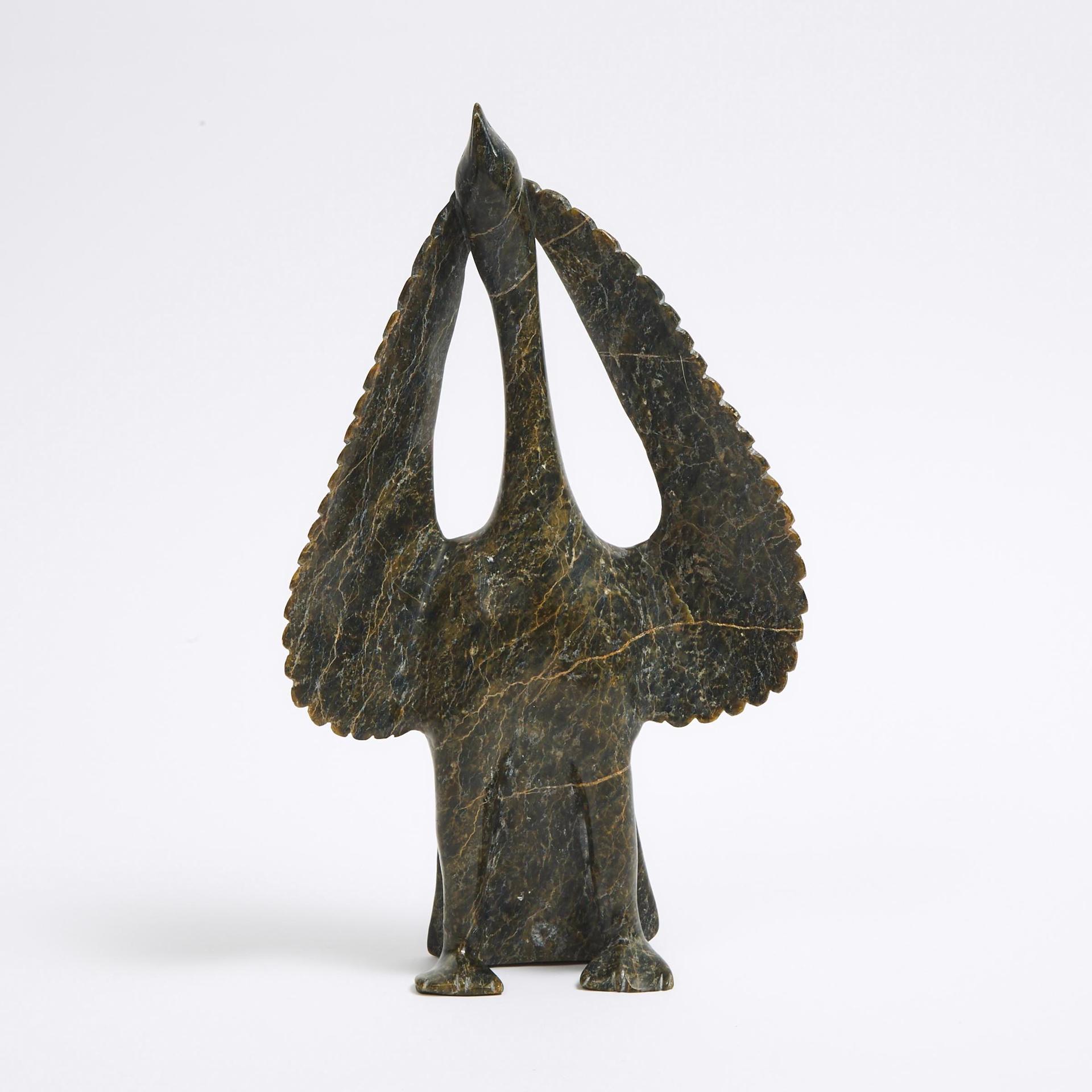 Qimiata Nungusuituq (1948) - Bird With Upswept Wings