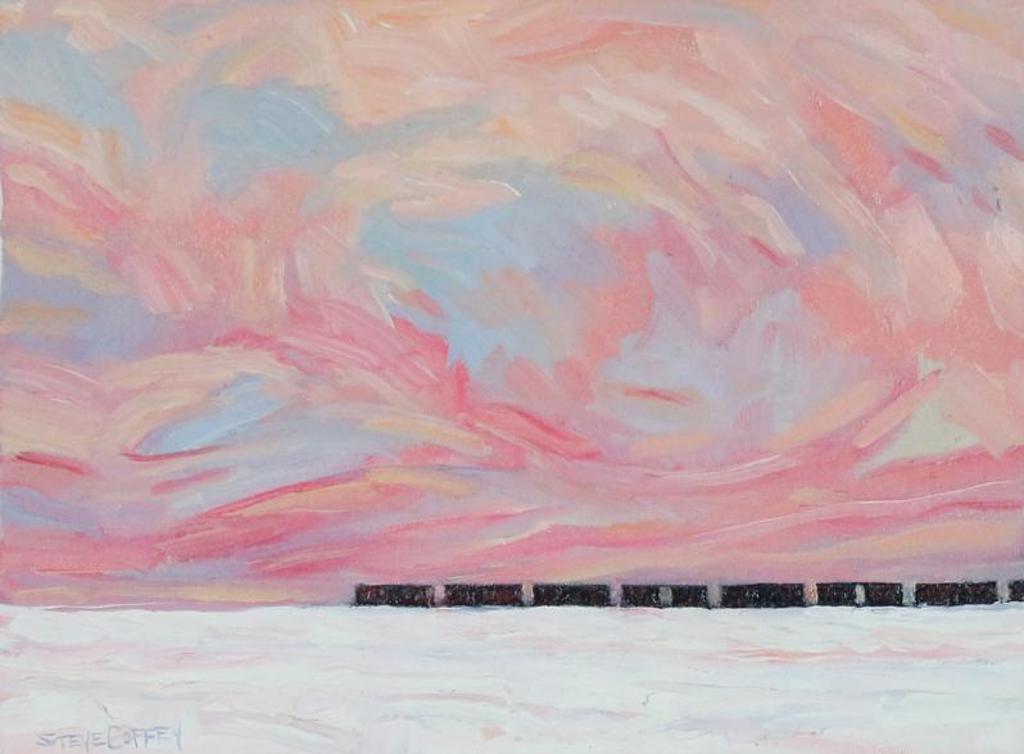 Steve Coffey (1963) - Winter Morning And Train; 2010