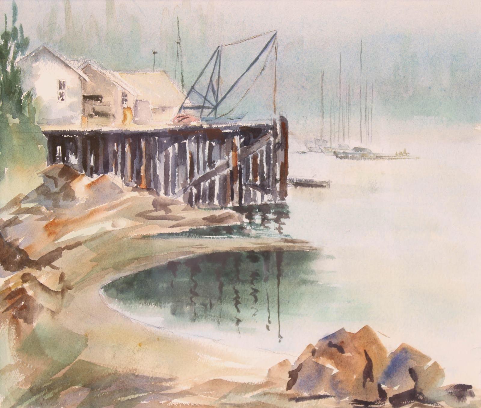 Yolande A. Jones (1919-2007) - Untitled, Pacific Coast Scene