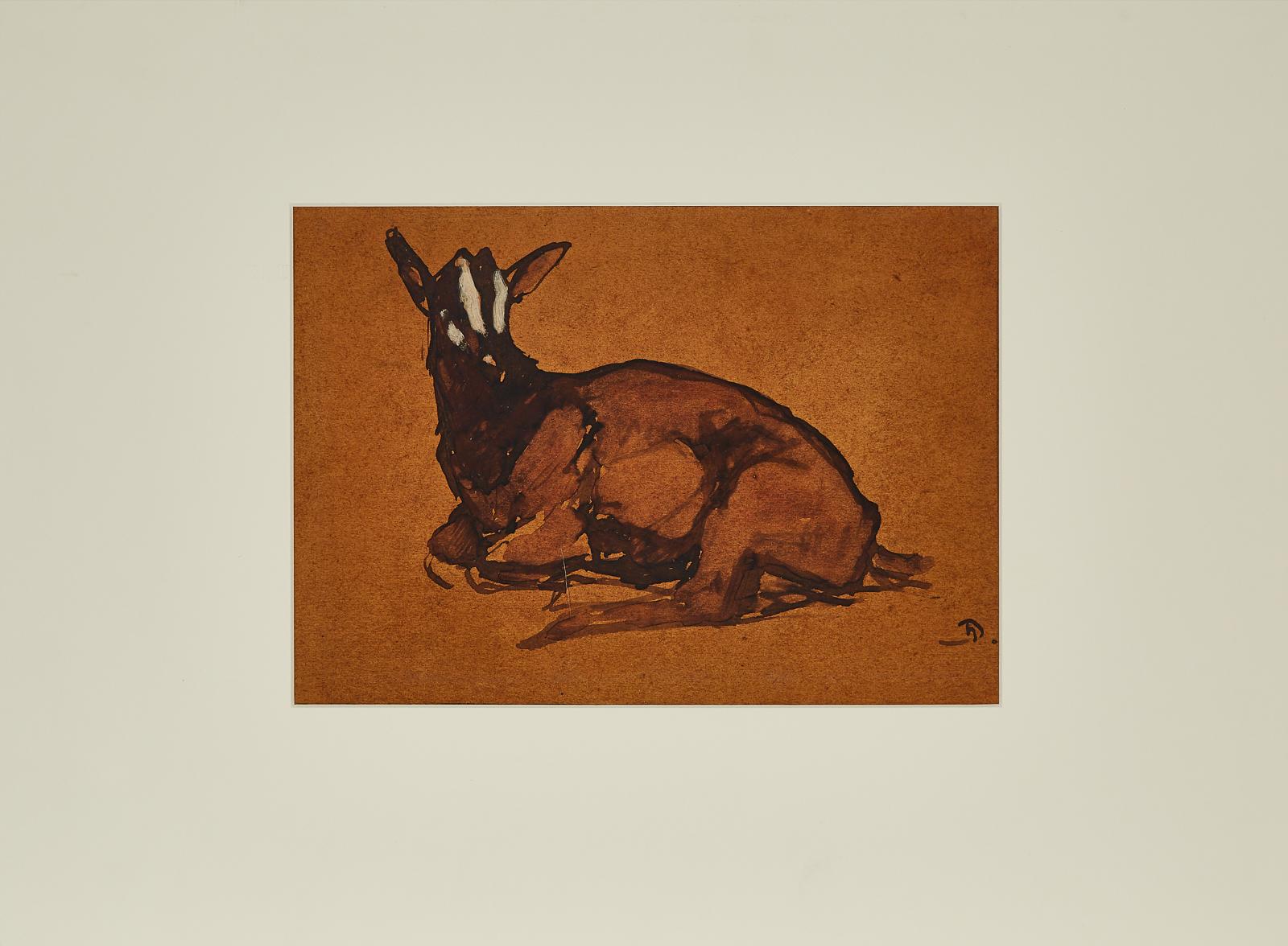 Henri Deluermoz (1876-1943) - Rabbit; Elephant (Head And Forelegs); Cat; Goat