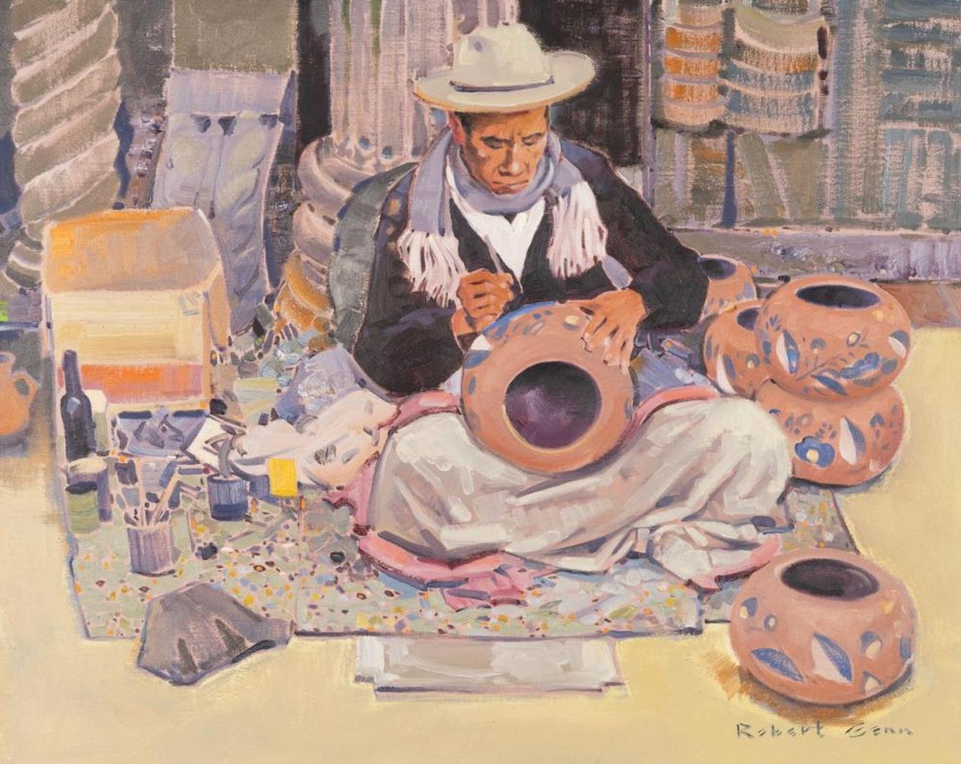 Robert Douglas Genn (1936-2014) - The Pot Painter of Tlaquepaque