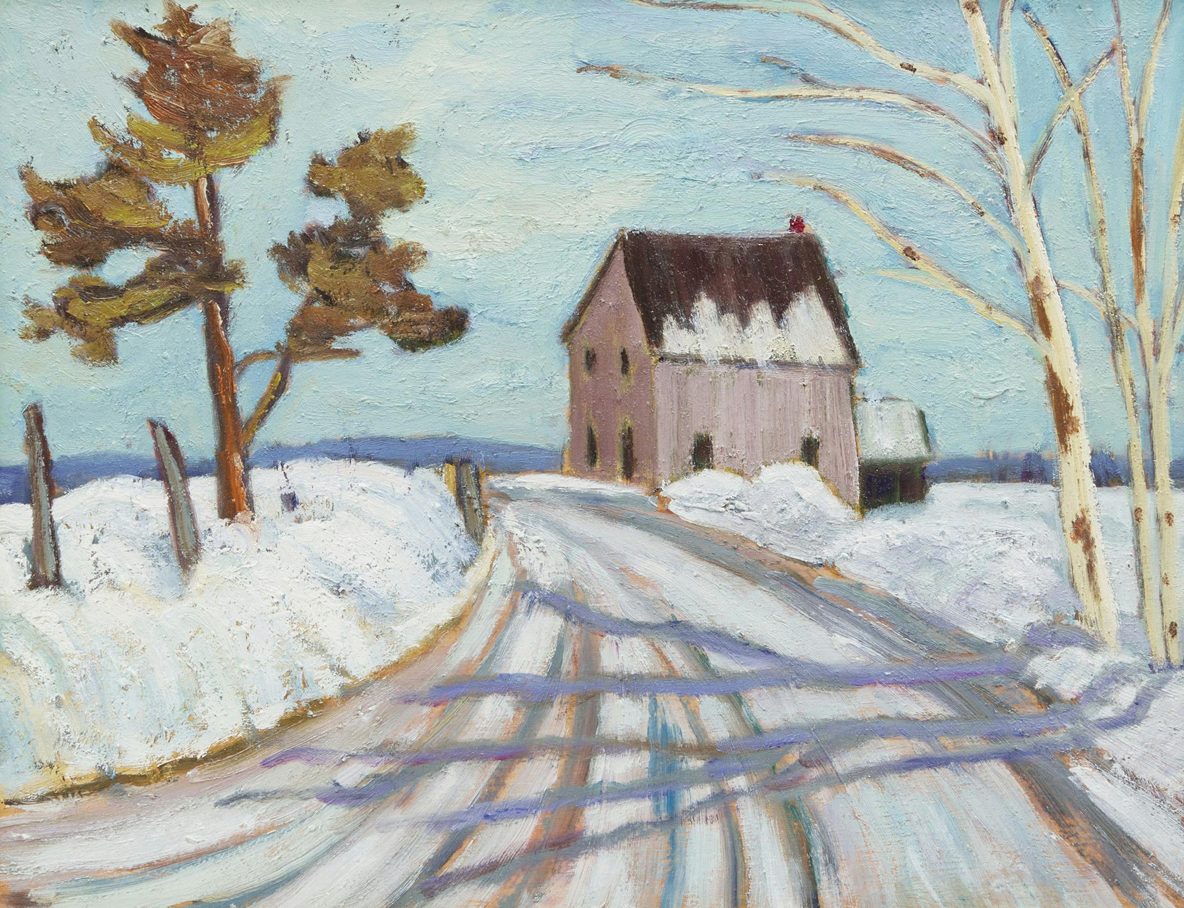 Sir Frederick Grant Banting (1891-1941) - Winter Landscape with Barn