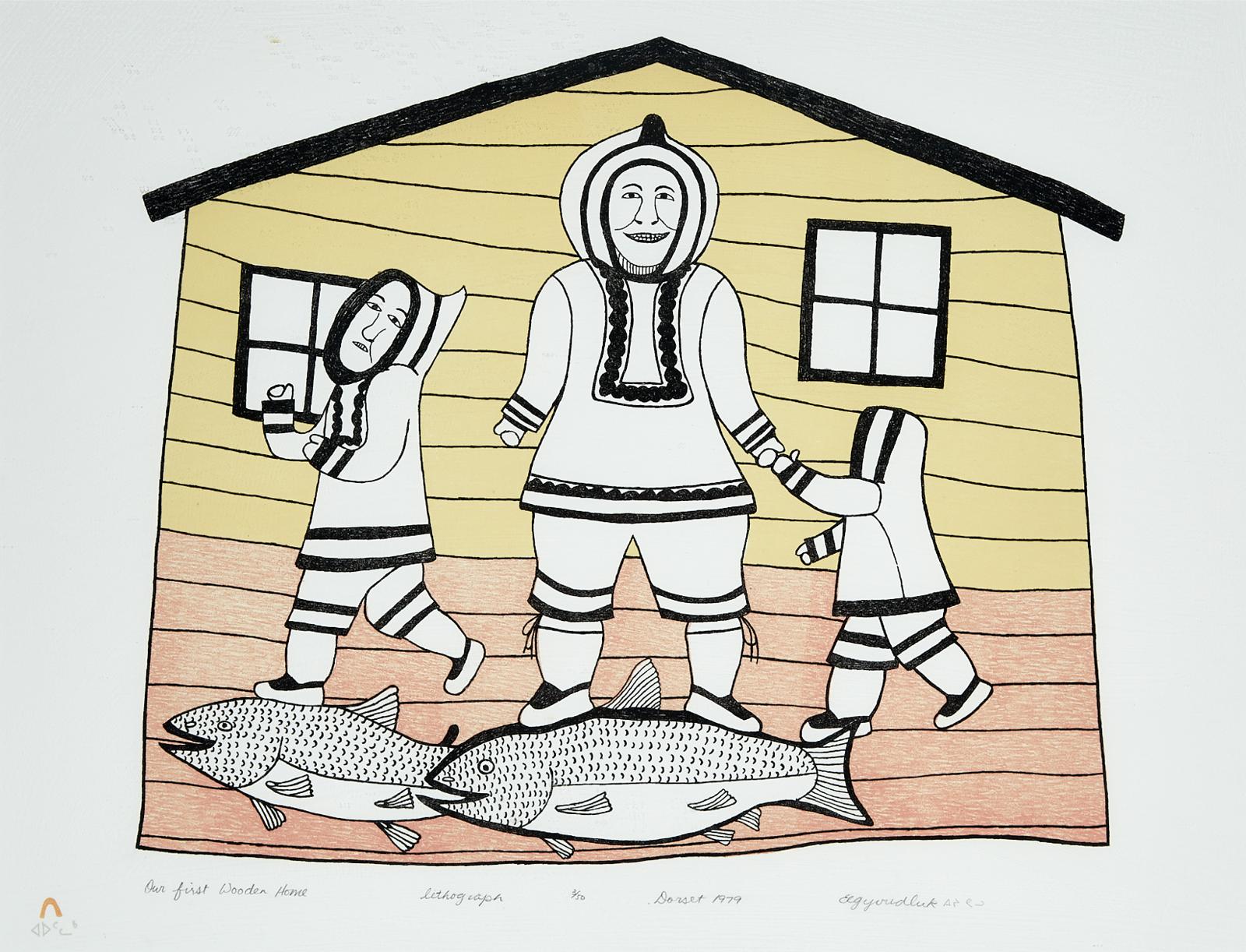 Eegyvudluk Pootoogook (1931-1999) - Our First Wooden Home
