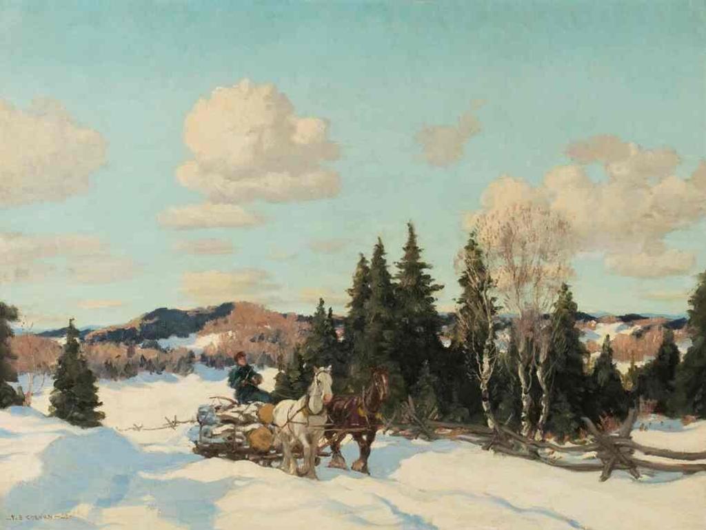 Frederick Simpson Coburn (1871-1960) - Untitled (Hauling Logs)