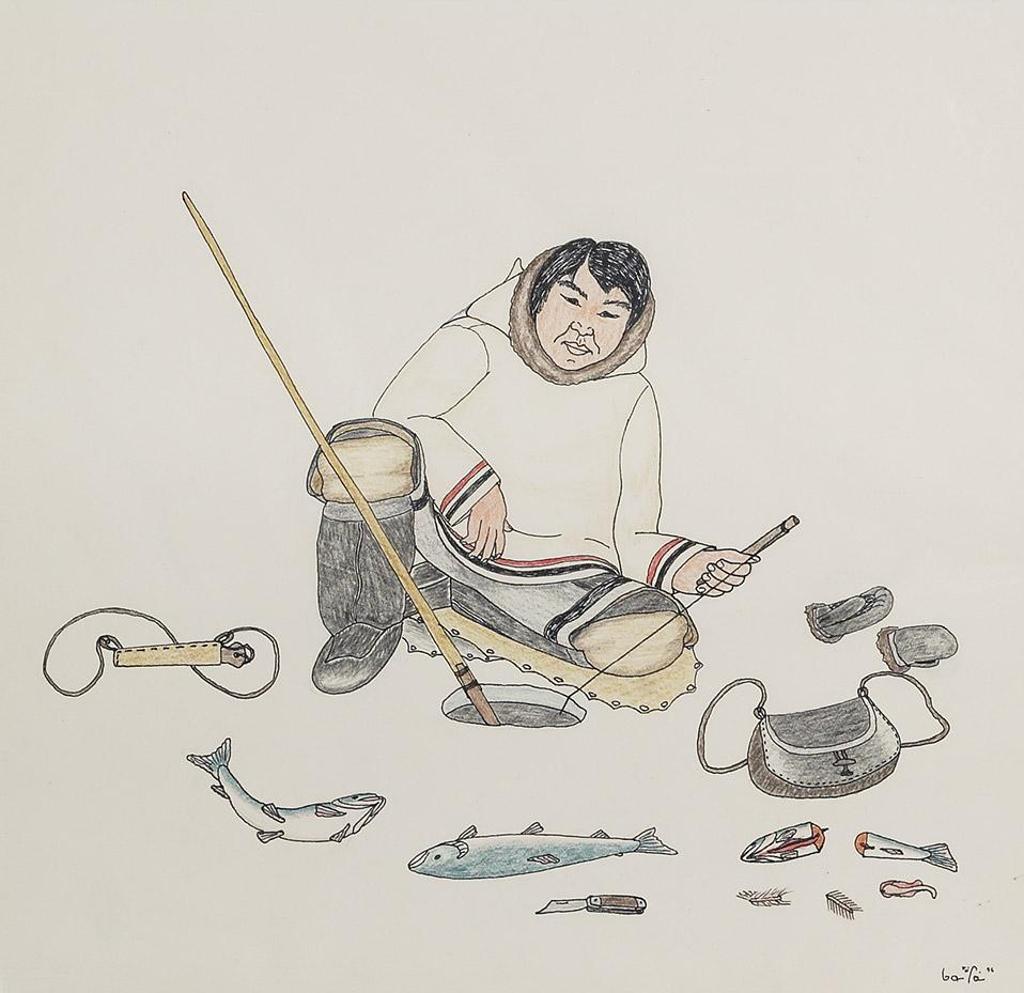 Kananginak Pootoogook (1935-2010) - Fisherman