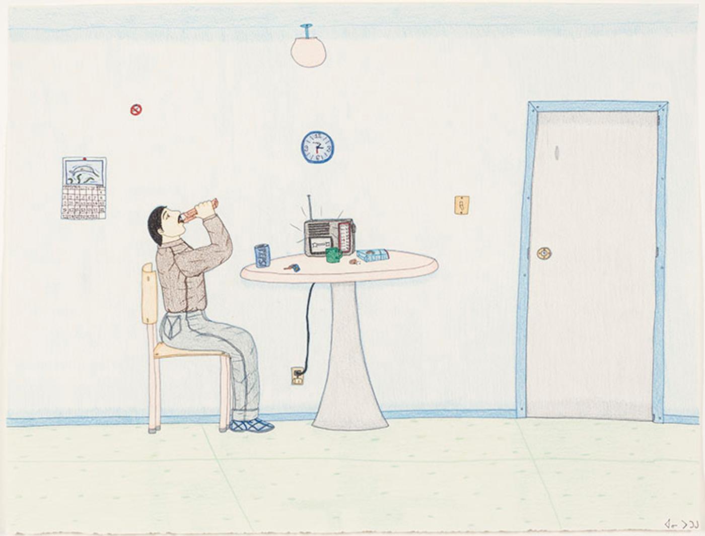 Annie Pootoogook (1969-2016) - Blue Room