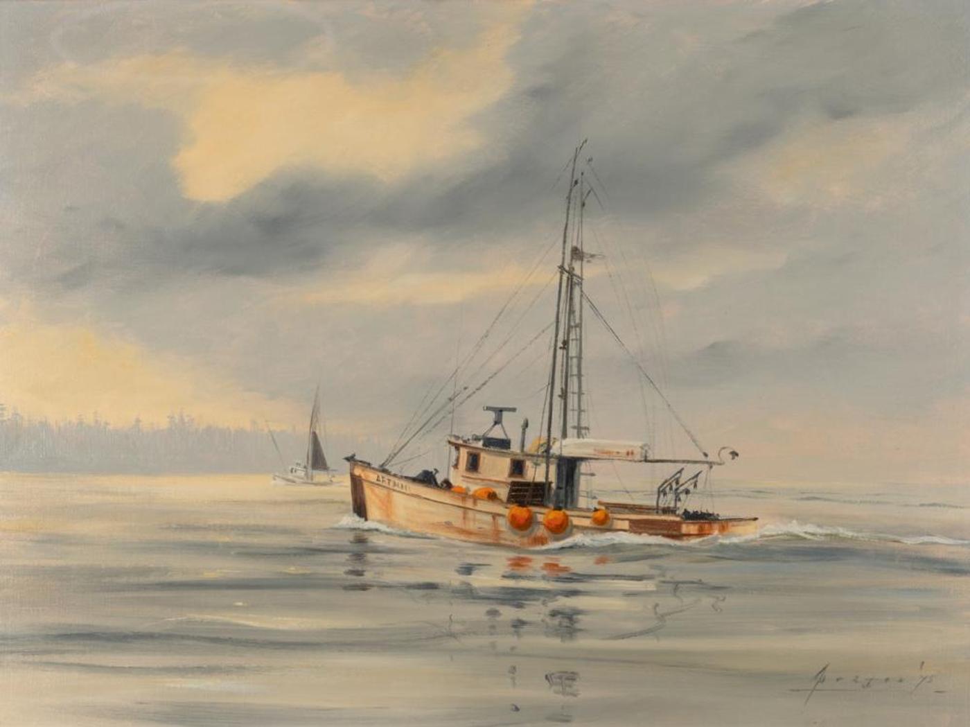 John M. Horton (1935-2002) - Trollers off Stanley Park