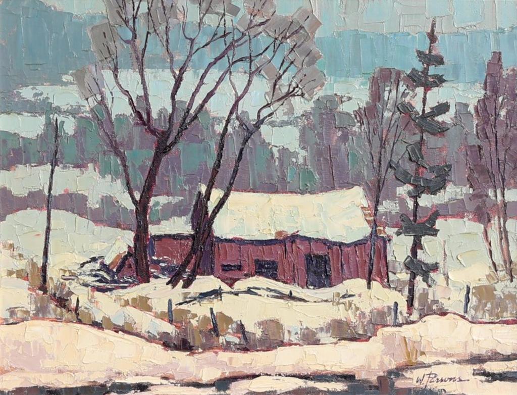 William (Bill) Parsons (1909-1982) - Winter Barn, Huntsville