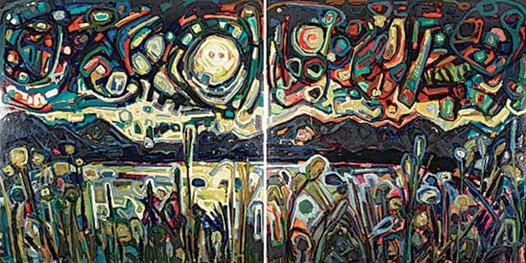 Sandy Kunze - Full Moon at Duck Lake [Diptych]