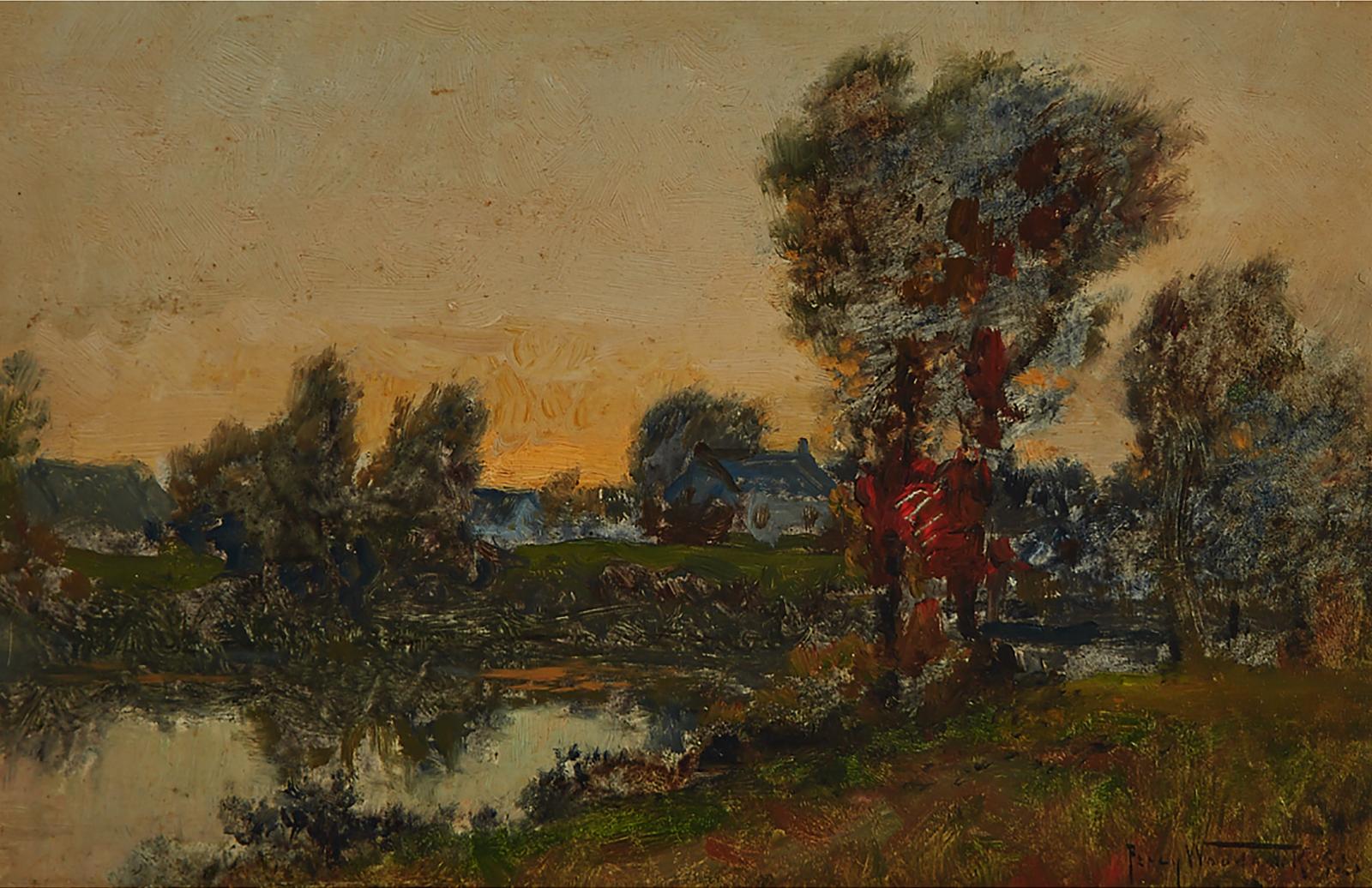 Percy Franklin Woodcock (1855-1936) - House By A River, 1892