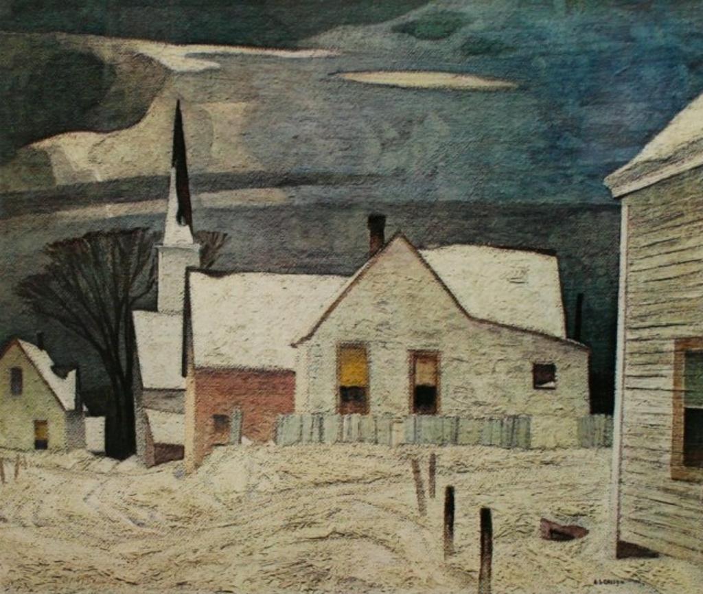Alfred Joseph (A.J.) Casson (1898-1992) - Village in Winter