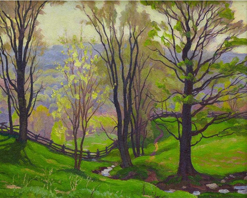 Frederick Stanley Haines (1879-1960) - Landscape With Trees And Creek