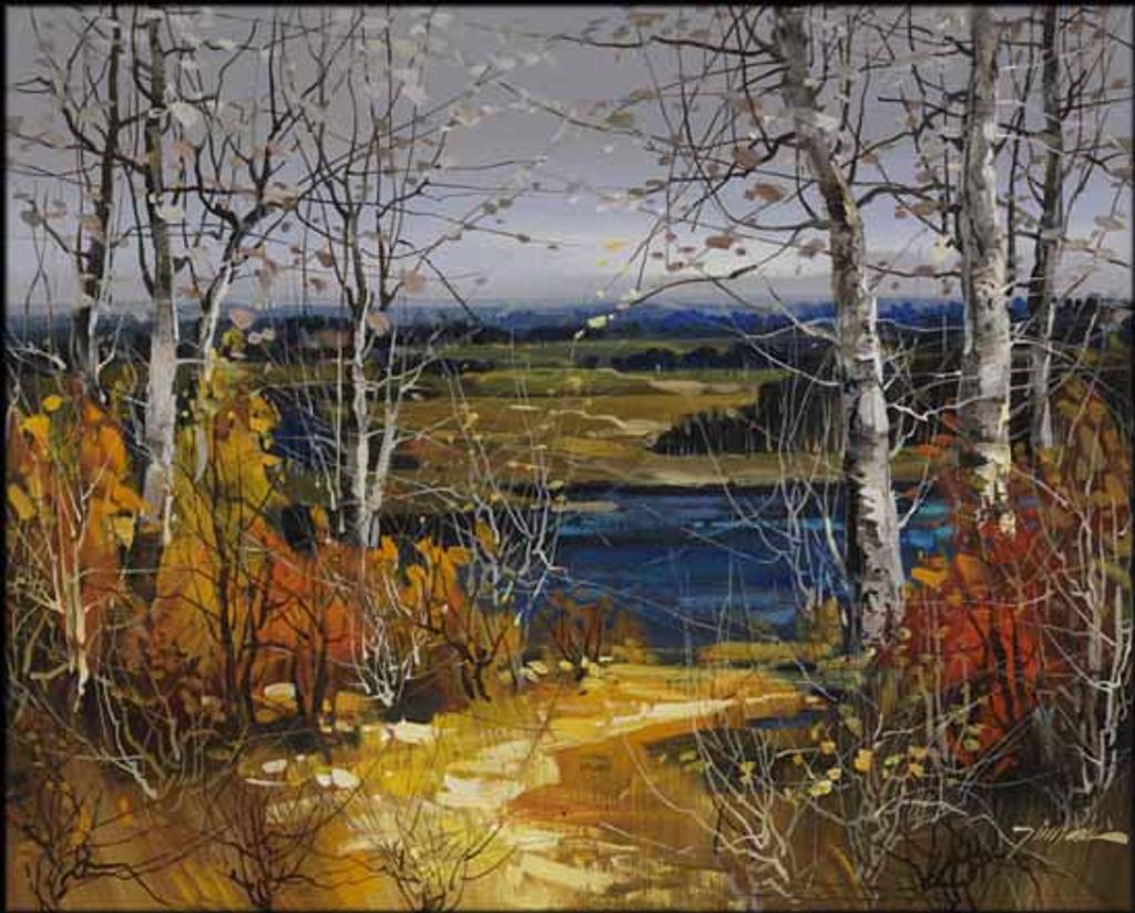 Tin Yan Chan (1942) - Fall Landscape in Fraser Valley
