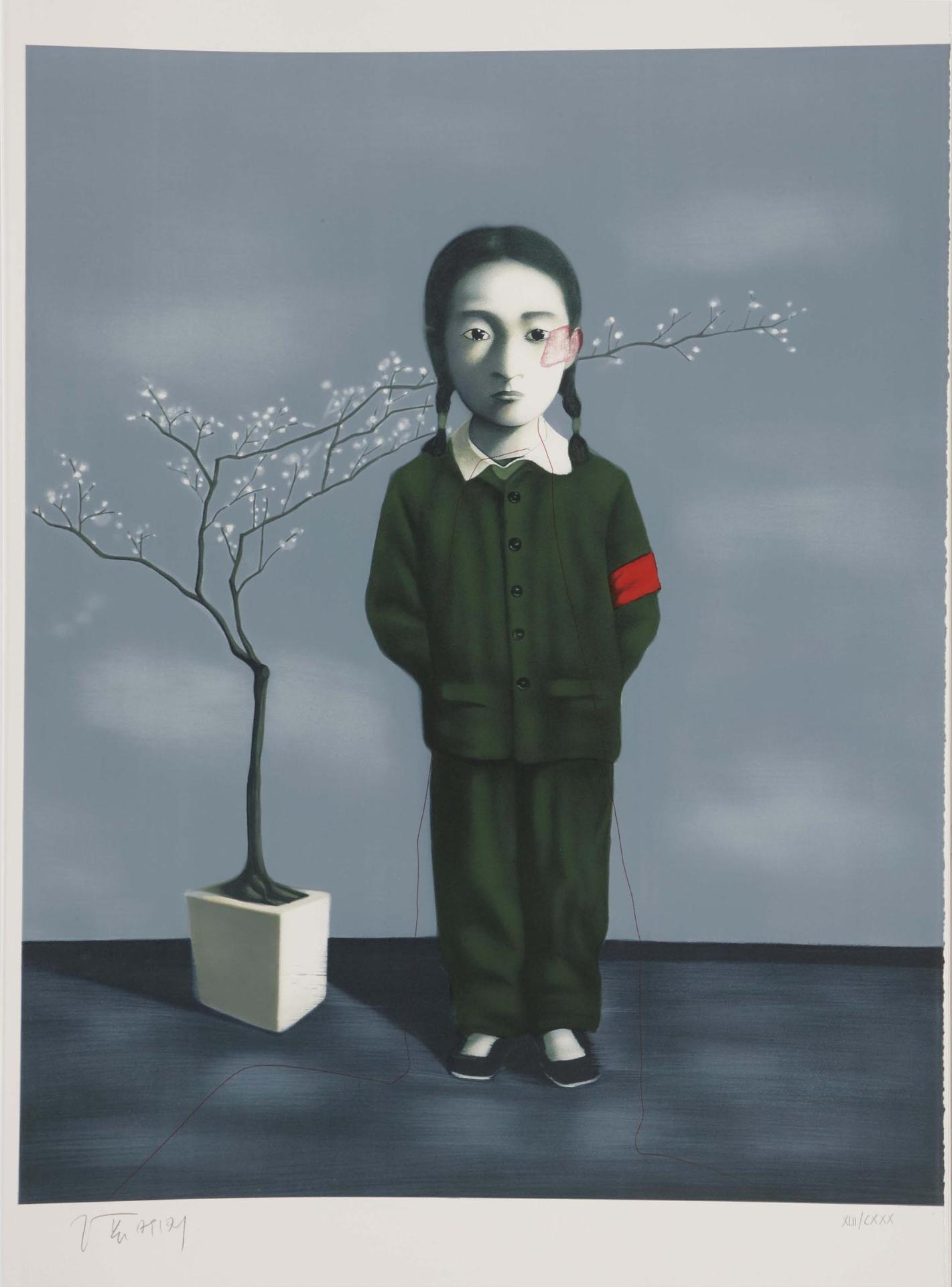 Zhang Xiaogang - Girl And Tree, From 