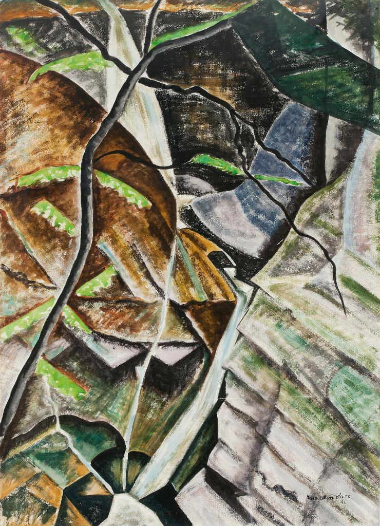 Paraskeva Plistik Clark (1898-1986) - View Of A Gorge