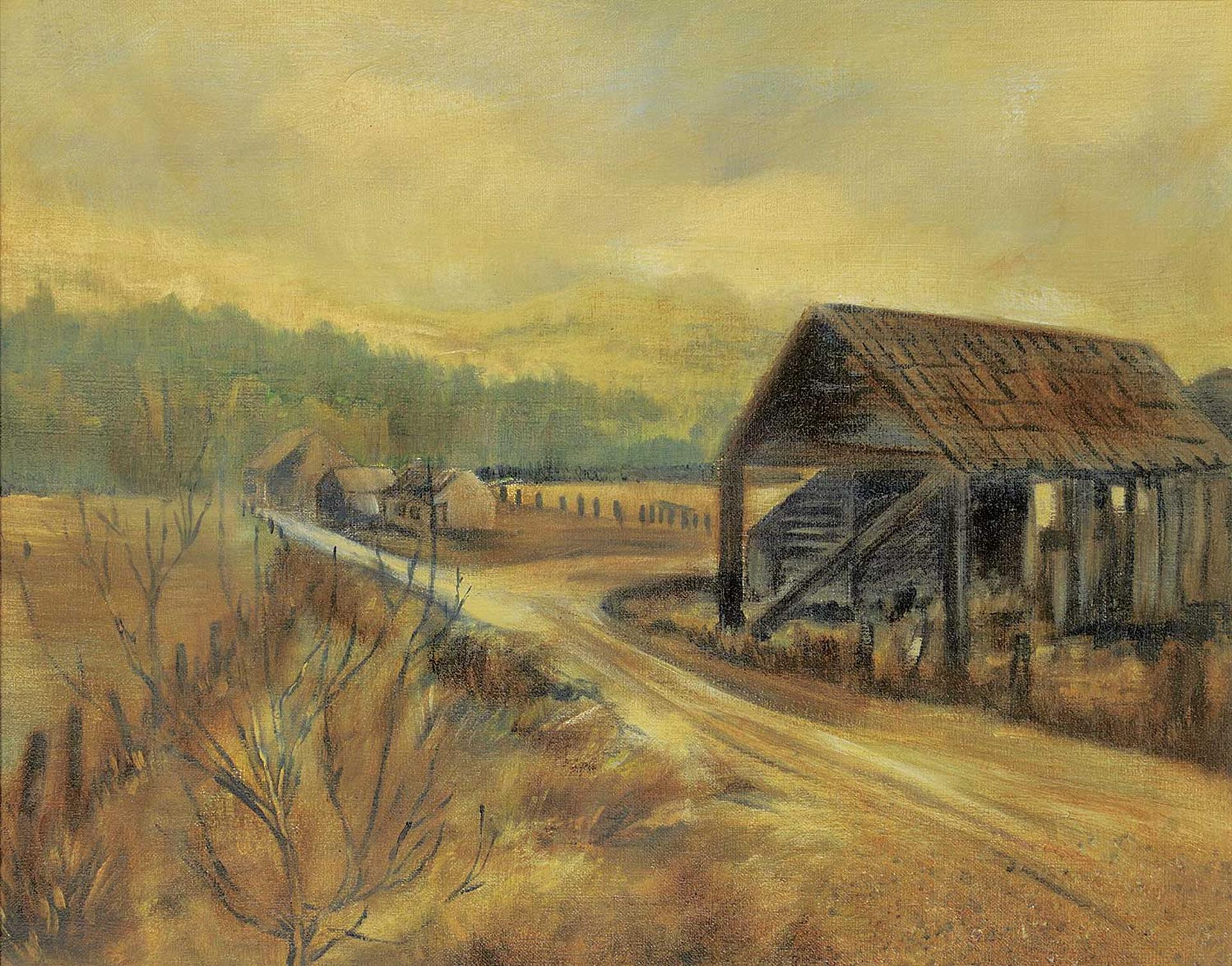 H. William (Bill) Townsend (1940-2017) - Untitled - Farm Near Castlegar