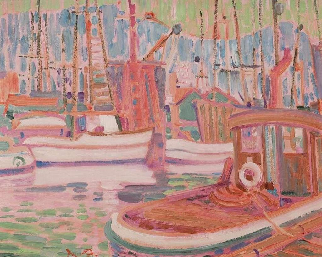 Illingworth Holey (Buck) Kerr (1905-1989) - Fishing Boats, Port Alberni, Bc; 1968