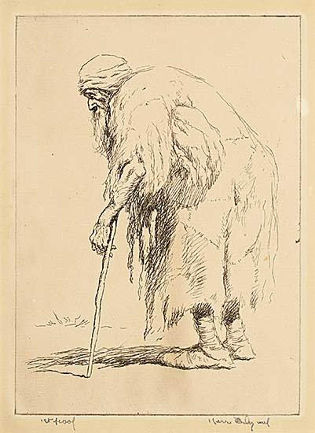 Eby Kerr (1889-1946) - Untitled - Old Man #1st Proof