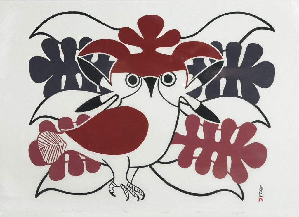 Kenojuak Ashevak (1927-2013) - Sentinel Owl
