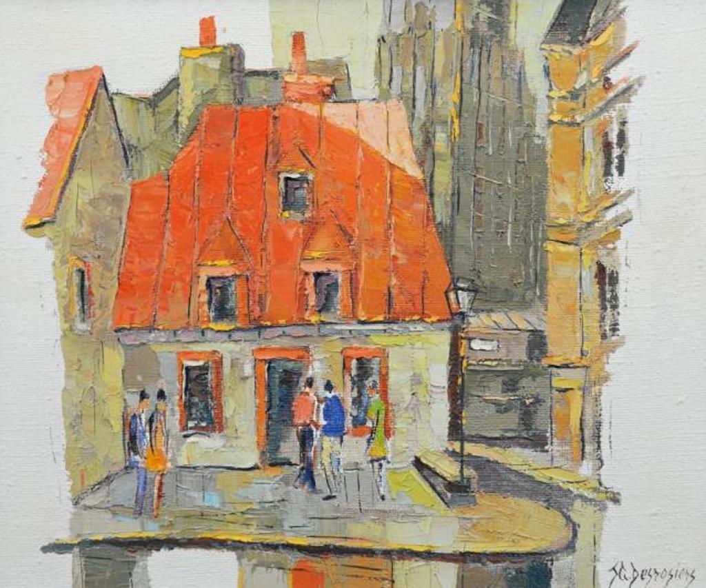 Jean-Guy Desrosiers (1934) - Acitivity on a Quebec Street