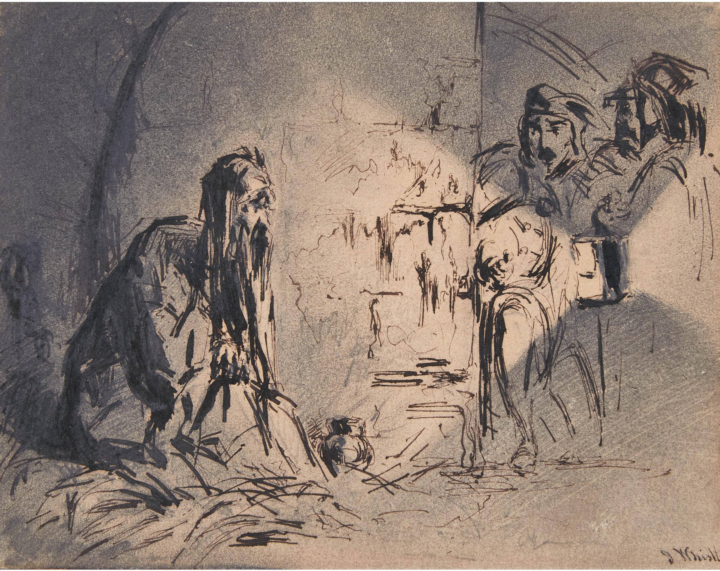 James Abbott McNeill Whistler (1834-1903) - Prisoner In A Cell, Ca. 1851-52
