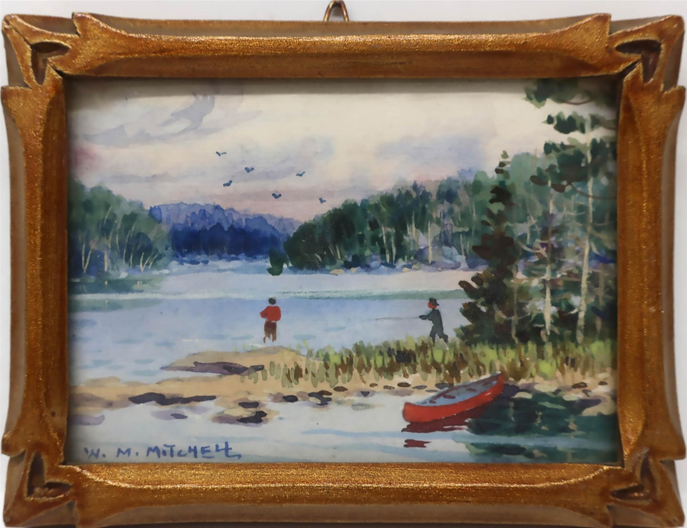 Willard Morse Mitchell (1879-1955) - Beautiful Lake Commandat Near The Seigniory Club At Montebello, P.Q.