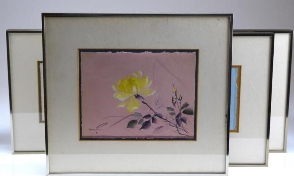 Marjorie Pigott (1904-1990) - Four Floral Watercolours