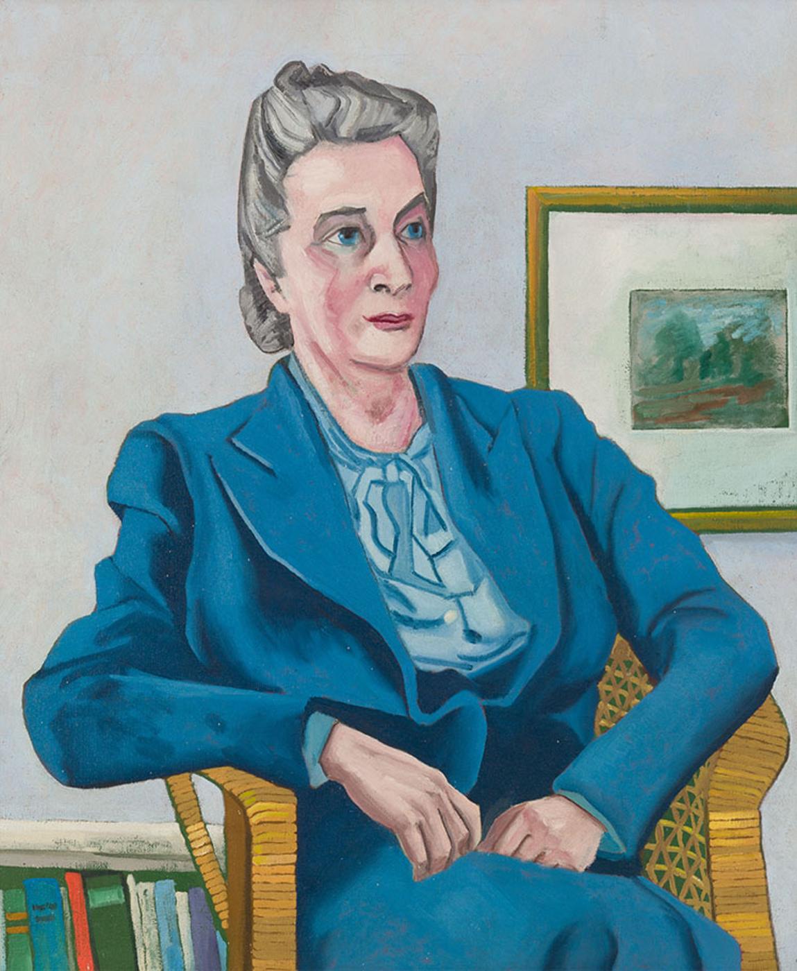 Maxwell Bennett Bates (1906-1980) - Portrait of Mrs. H.B. Hill