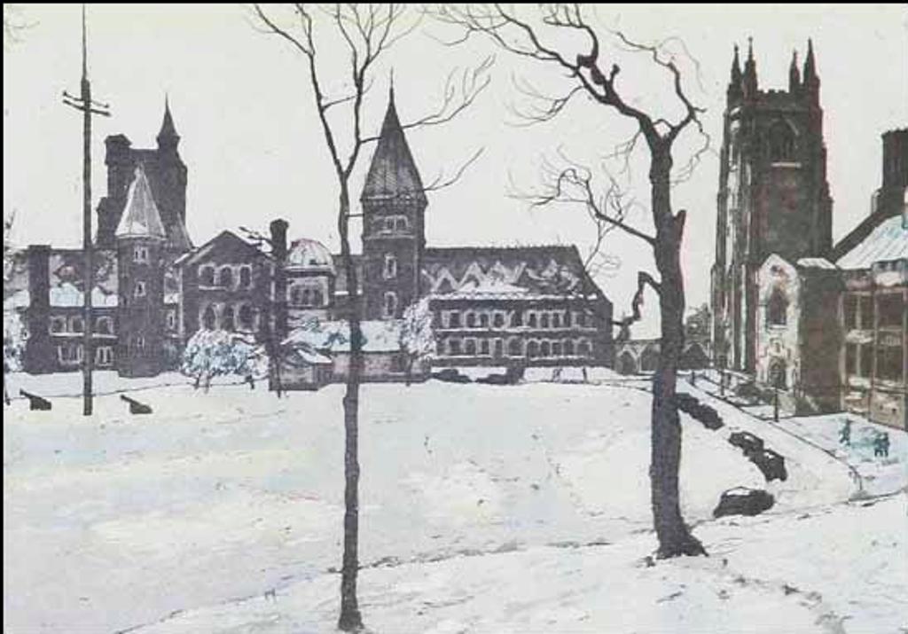 Nicholas Hornyansky (1896-1965) - Foreground of Hart House and University College (01815/2013-2767)