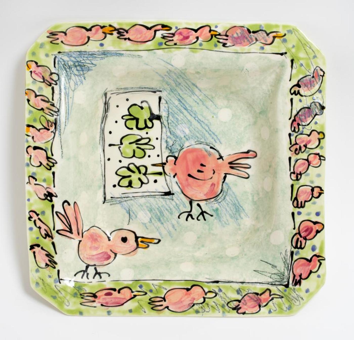 Madeleine Arkell - Bowl with Pink Birds