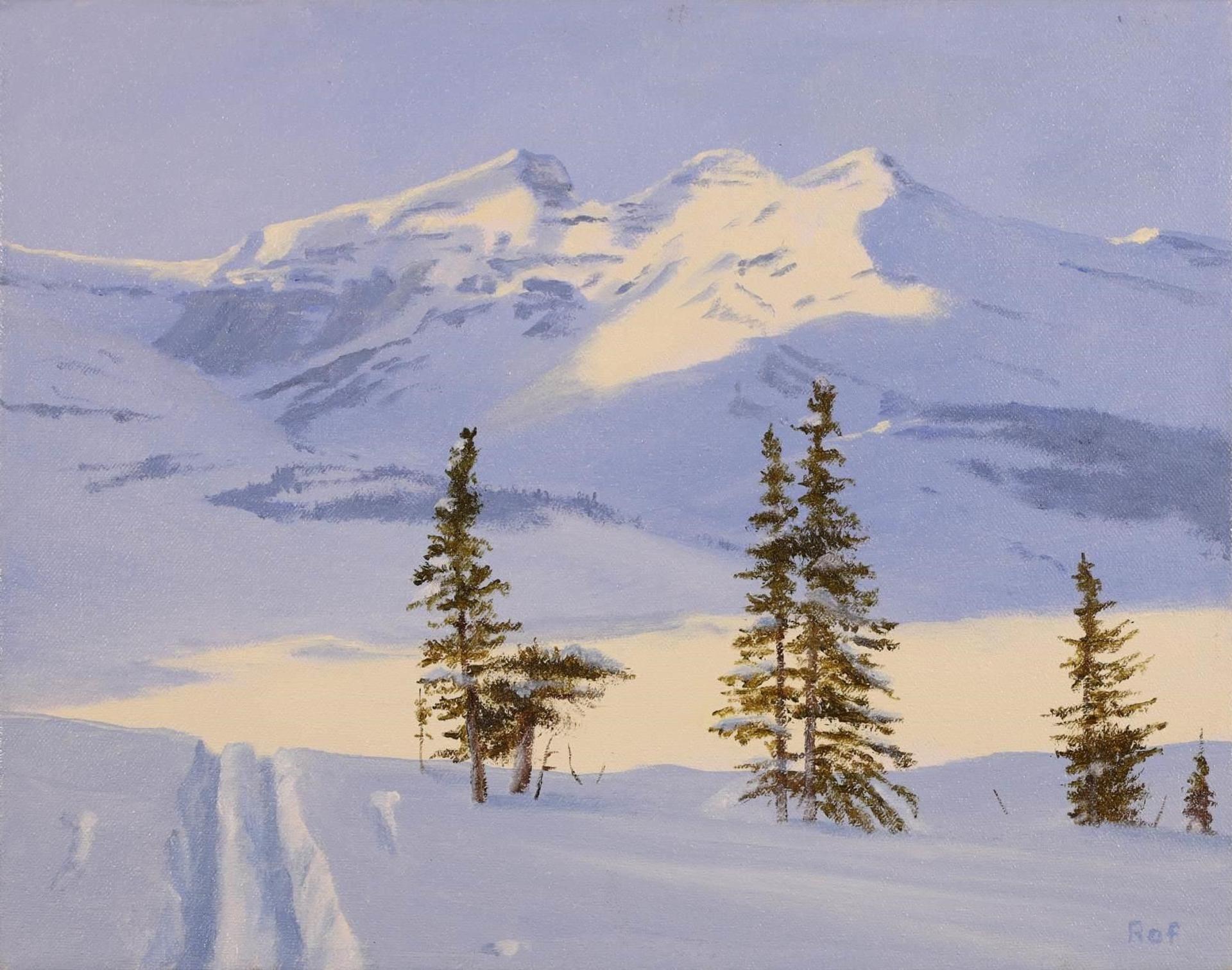 Ted Raftery (1938) - Morning Sun Near Columbia Icefields
