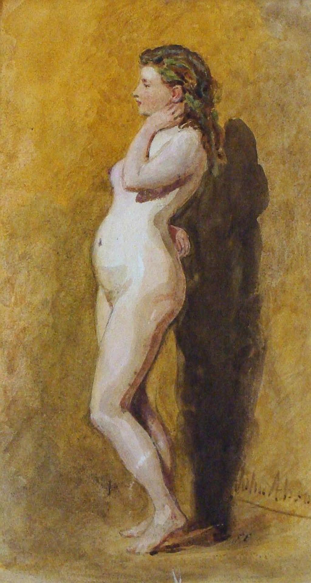 John Absolon (1815-1895) - Nude Model