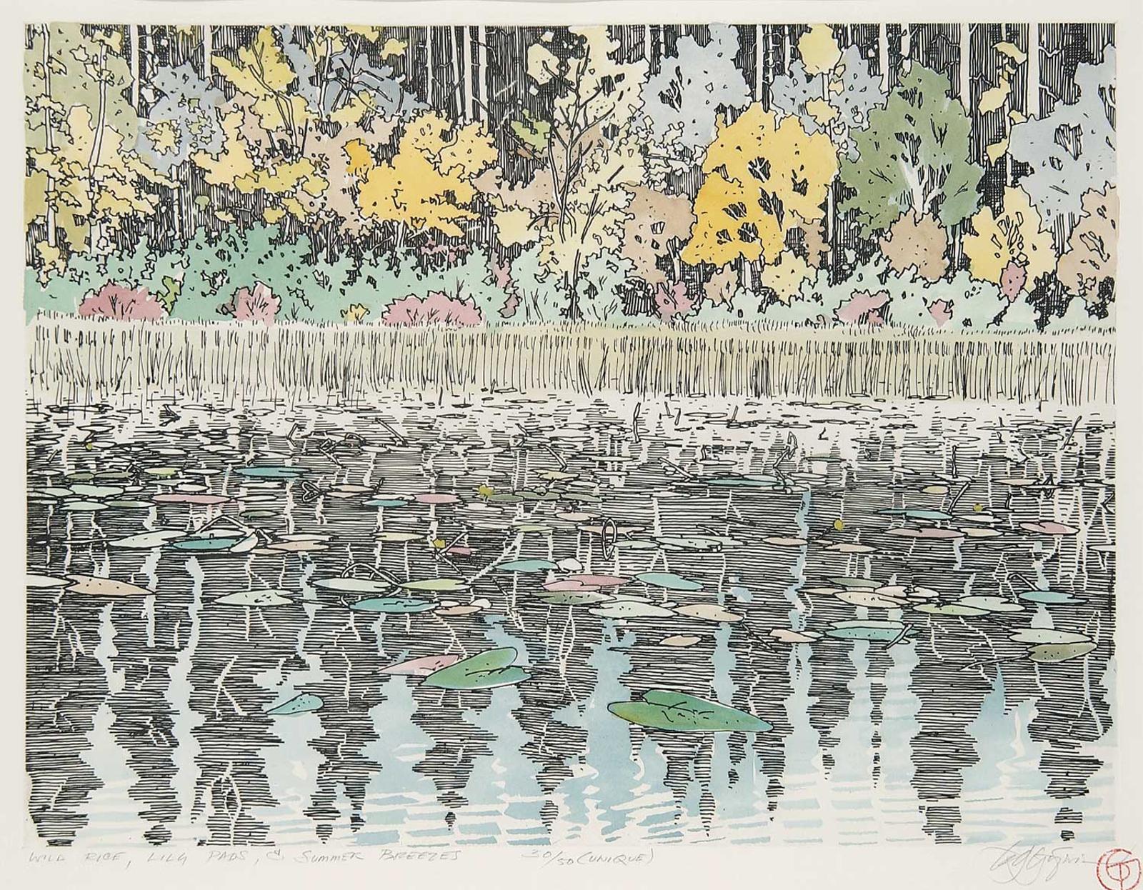 Edward William (Ted) Godwin (1933-2013) - Wild Rice, Lily Pads and Summer Breeze  #30/50 unique