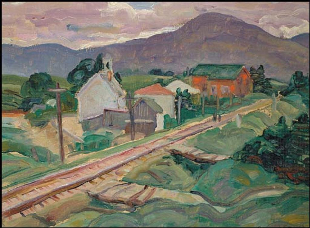 Jean Paul Lemieux (1904-1990) - By the Train Tracks