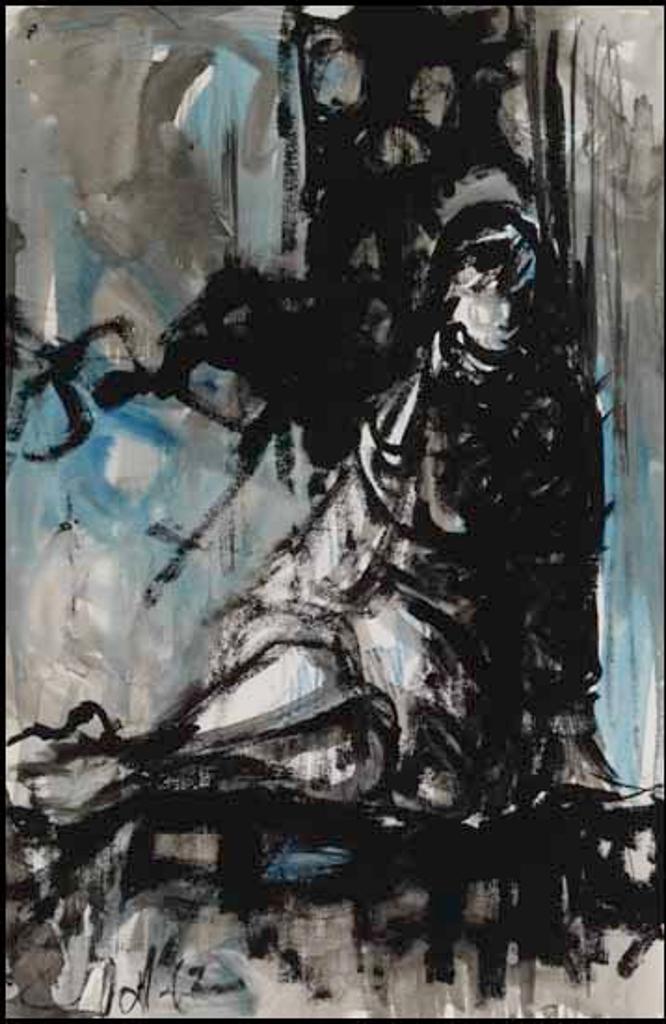 Jack Leaonard Shadbolt (1909-1998) - Blue and Black Figure Study