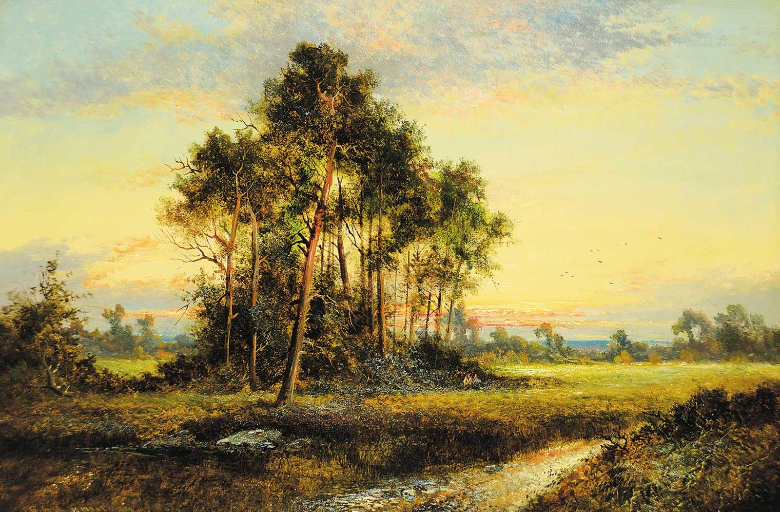 Frank E. Jamieson - Untitled - Sunset in the Forest