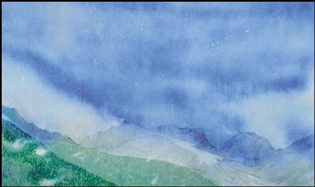 William Kurelek (1927-1977) - BC Forest - Snow and Rain