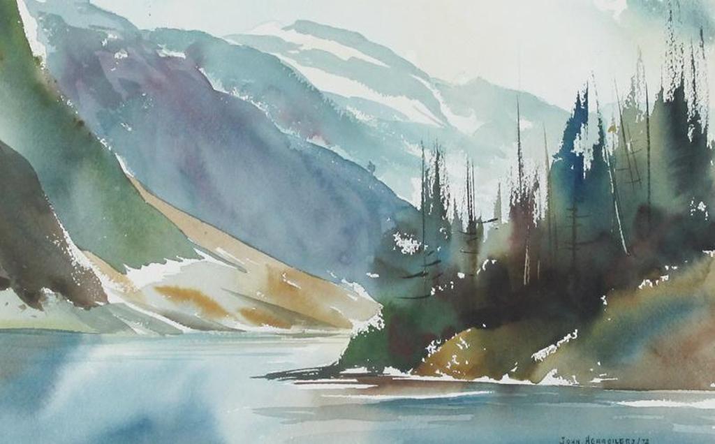 John Henry Herreilers (1924-2001) - Mountain And River Landscape; 1972