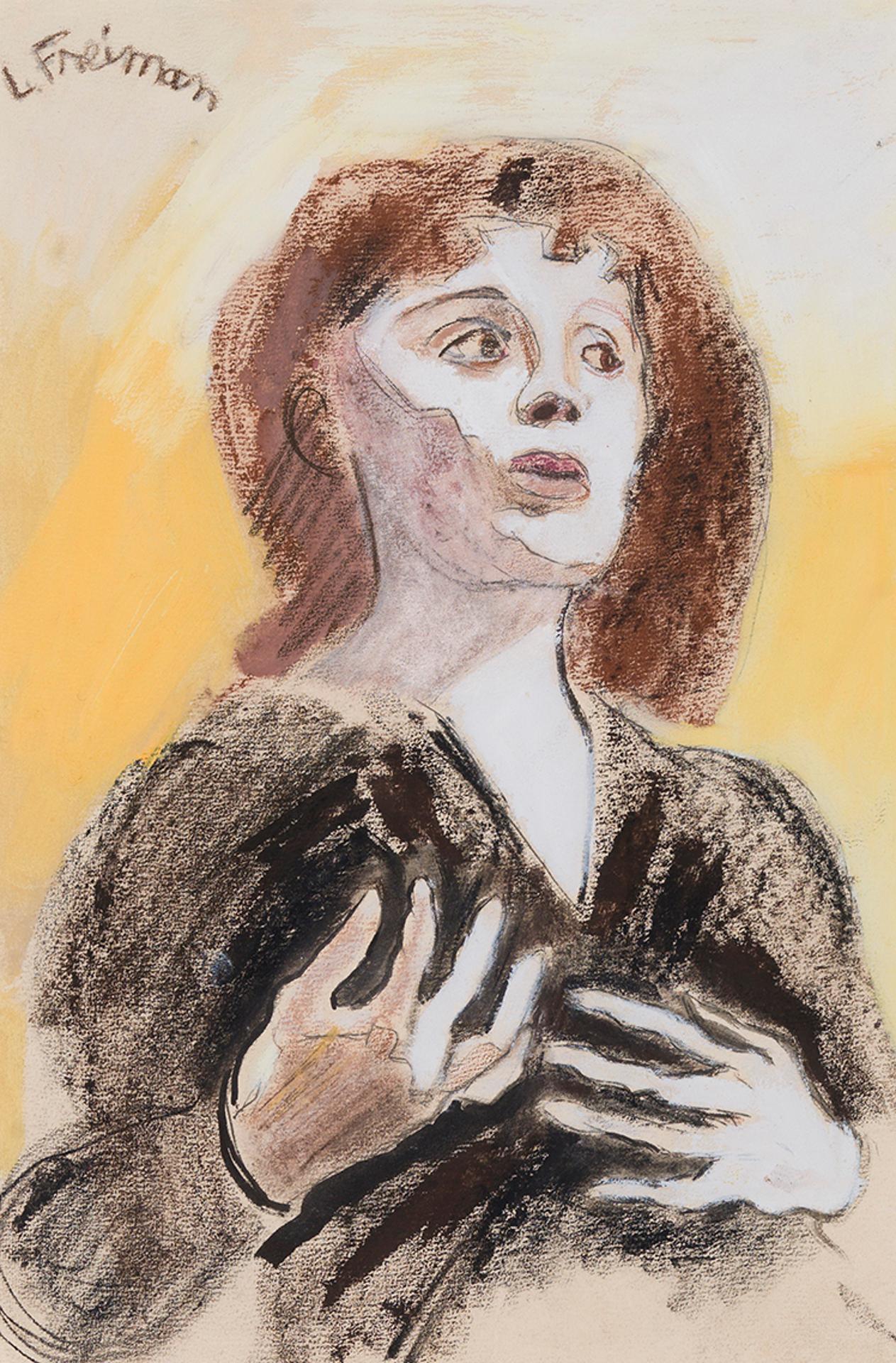 Lilian Frieman (1908-1986) - Portrait of Edith Piaf